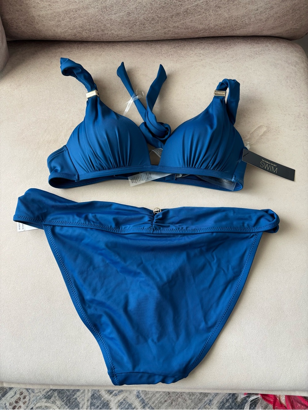 Victoria's Secret Blue Halter Bikini
